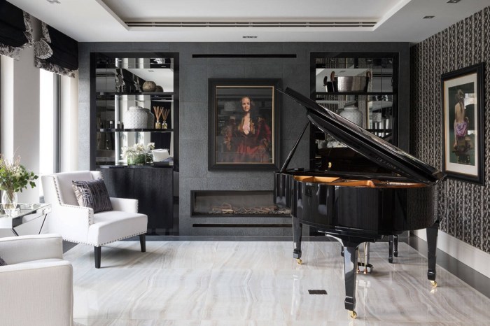 How to decorate a piano room