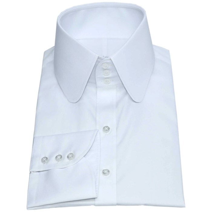 High collar women's dress shirts