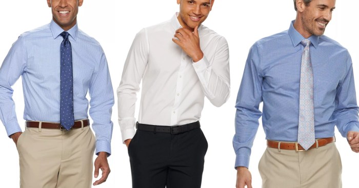 Kohls mens long sleeve dress shirts