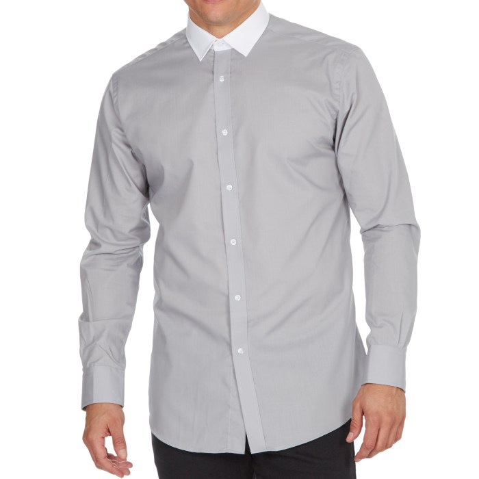 Gray dress shirts for men